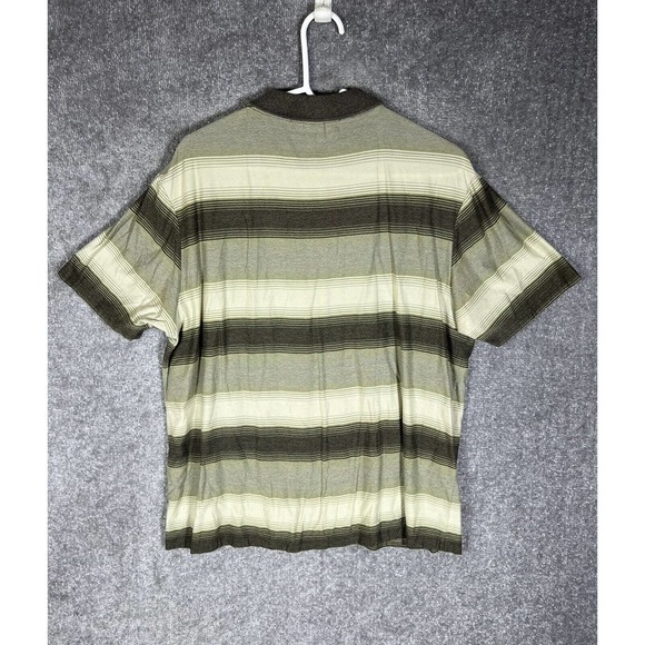 Vintage Perry‎ Ellis Short Sleeve Striped Polo Shirt Men Size XL Pullover - Picture 2 of 16
